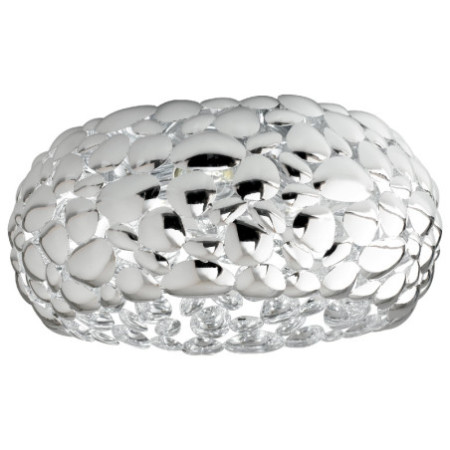 Lampadario Plafoniera Led Dioniso Moderno Colore Cromo 3 E 27 max 60 W