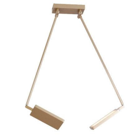 Lampadario Plafoniera Led Book Moderno Colore Oro 2 x 17 W