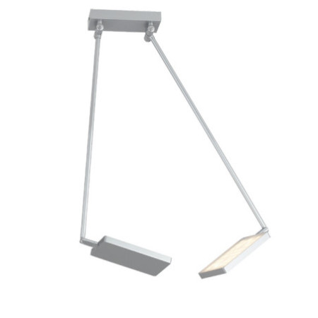Lampadario Plafoniera Led Book Moderno Colore Grigio 2 x 17 W