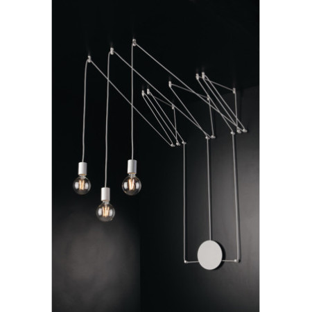 Lampadario Plafoniera Habitat Eclettico Colore Bianco 40 3 x E 27 max W