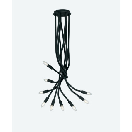 Lampadario Plafoniera Lover Eclettico Colore Nero 40 9 x e 14 max W