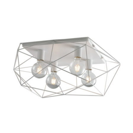 Lampadario Plafoniera Abraxas Class Colore Bianco 60 4 x E 27 max W