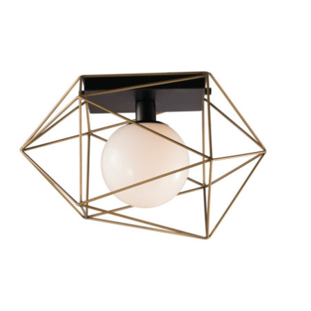 Lampadario Plafoniera Abraxas Class Colore Nero Oro 1 x E 27 max 60 W