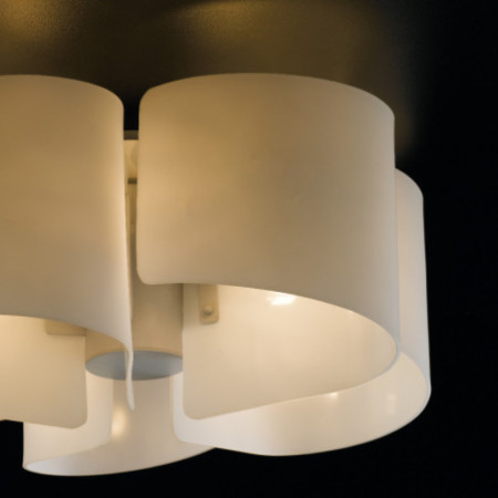 Lampadario Plafoniera Imagine Class Colore Bianco 5 x E 27 max  60 W