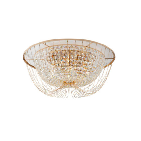 Lampadario Plafoniera Vienna Luxury Colore Oro 6 x E 14 max  40 W
