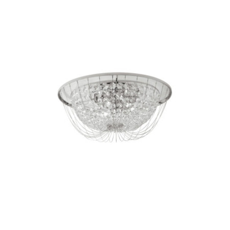 Lampadario Plafoniera Vienna Luxury Colore Cromo 4 z E 14 max  40 W
