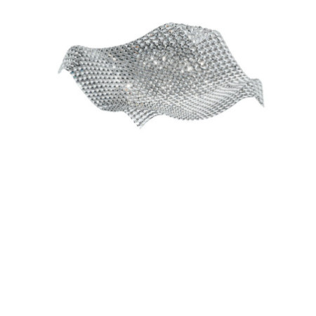 Lampadario Plafoniera Rumba Luxury Colore Trasparente 9 x G 9 max  28 W