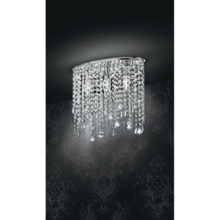 Lampadario Plafoniera Breeze Luxury Colore Cromo 3 x E 14 max  40 W
