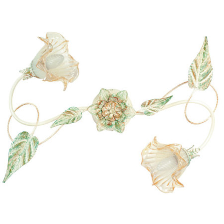 Lampadario Plafoniera Primavera Decorative Colore Avorio 2 x E 14 max 40 W