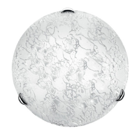 Lampadario Plafoniera Ghiaccio Ceiling Lamp Colore Bianco 2 x E 27 max 60 W