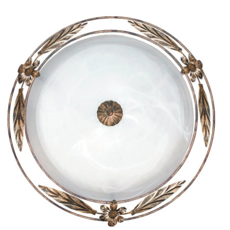 Lampadario Plafoniera Riccio Ceiling Lamp Colore Bianco 2 x E 27 max  60 W