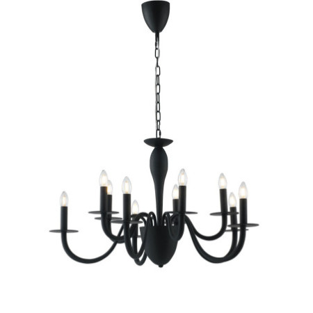 Lampadario Armstrong Elegance Colore Nero 40W