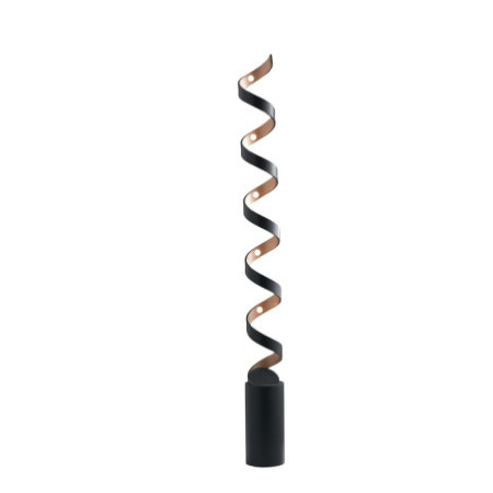 Piantana Led Helix Moderno Colore Nero Oro 30 W