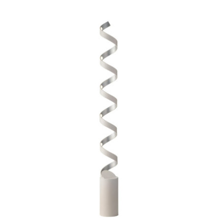 Piantana Led Helix Moderno Colore Bianco Silver 30 W