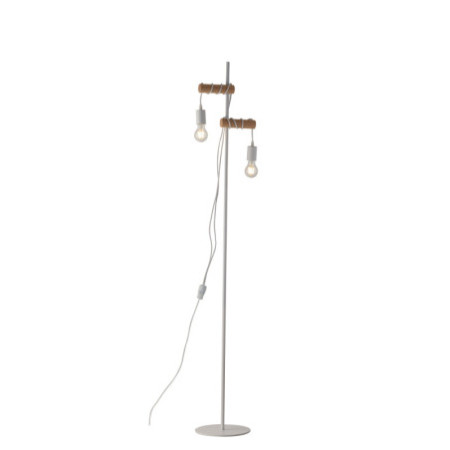 Piantana Arizona Industrial Vintage Colore Bianco 40 W