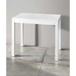Tavolo consolle allungabile da pranzo moderno bianco 50x90 cm