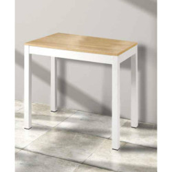 Tavolo consolle da pranzo allungabile moderna bicolore 50x90 cm
