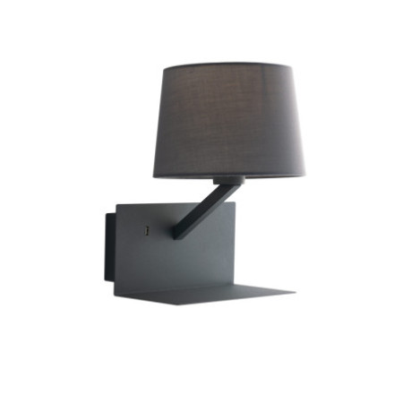 Lampadario Applique Ciak Eclettico USB Colore Grigio 40 W