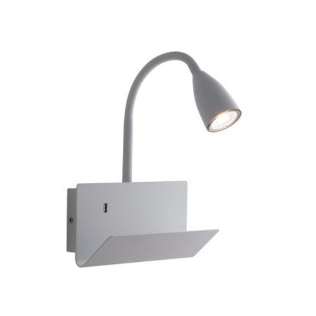 Lampadario Applique Gulp Eclettico USB Colore Bianco 8 W