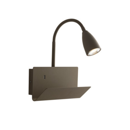 Lampadario Applique Gulp Eclettico USB Colore Fango 8 W