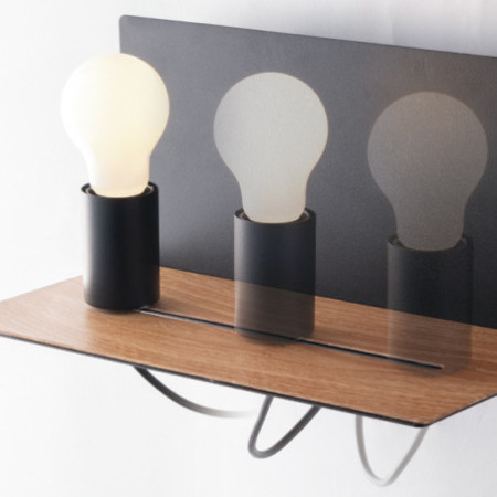 Lampadario Applique Flash Eclettico USB Colore Nero 40 W