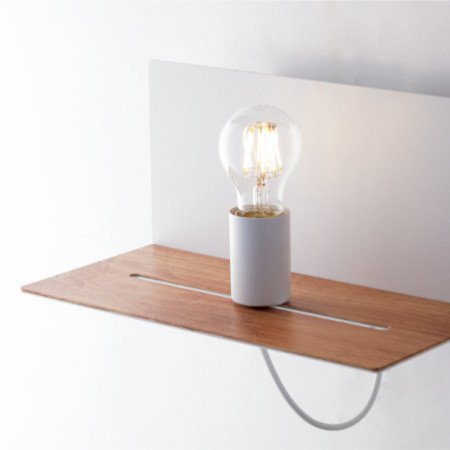Lampadario Applique Flash Eclettico USB Colore Bianco 40 W