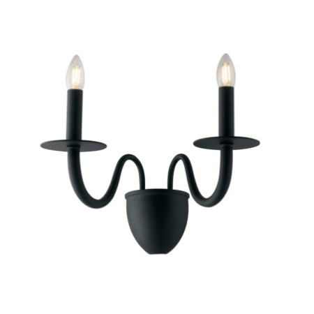 Applique Armstrong Elegance Colore Nero 2 x E 14 maz 40 W