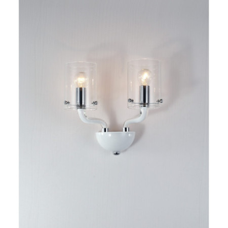 Applique Aurora Elegance Colore Bianco 2 x E 14 max 40 W