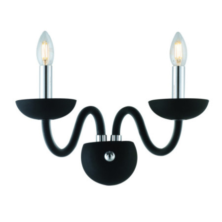 Applique Alfiere Elegance Colore Nero 2 x E 14 max  40W