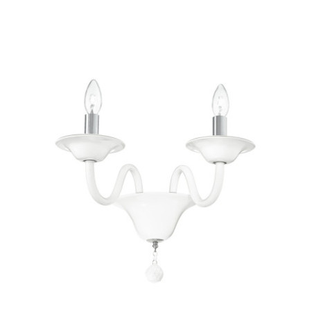 Applique Soffio Elegance Colore Bianco 2 xE 14 max 40W