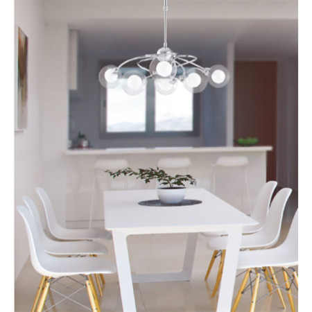 Lampadario Cromo 6x28 W