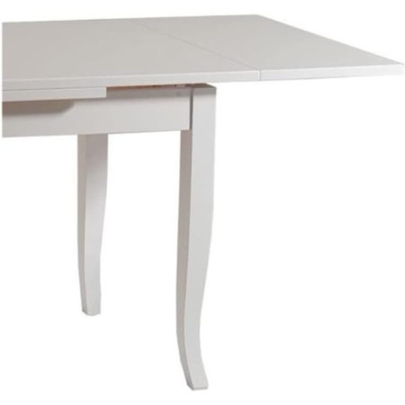 tavolo in stile classico  è dotato di due allunghe da 40 cm ciascuna, permettendo di estenderlo da 160 cm a 240 cm,