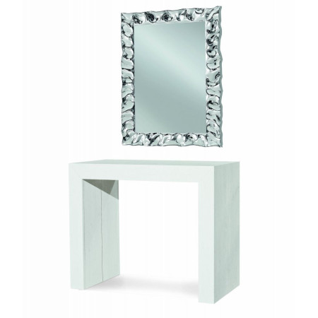 Tavolo Consolle in Legno Moderno Allungabile 295-45x90 cm