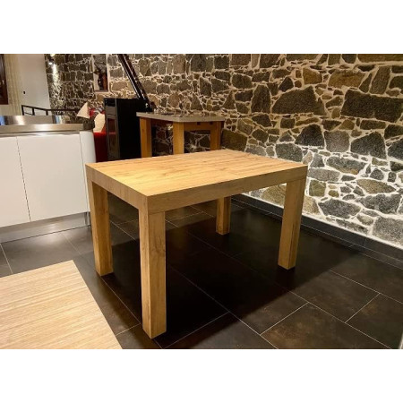 Tavolo da pranzo  allungabile in legno  naturale 160x90 cm