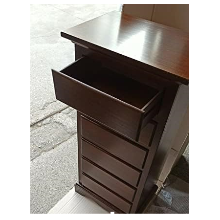 Cassettiera in Legno Noce Lucido : Design Classico per Ogni Ambiente