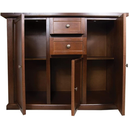 Credenza Classica Noce Lucido Eleganza e Design per la Tua Casa
