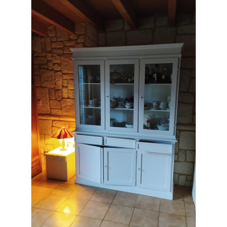 Cristalliera classica bianco opaco, pronta per arredare casa