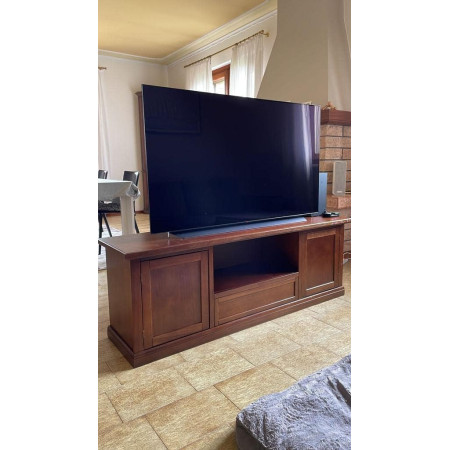 Mobile Porta TV in Noce Lucido Design Classic per Ogni Casa