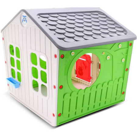 Casetta in plastica resina per bambini gioco bambi da giardino