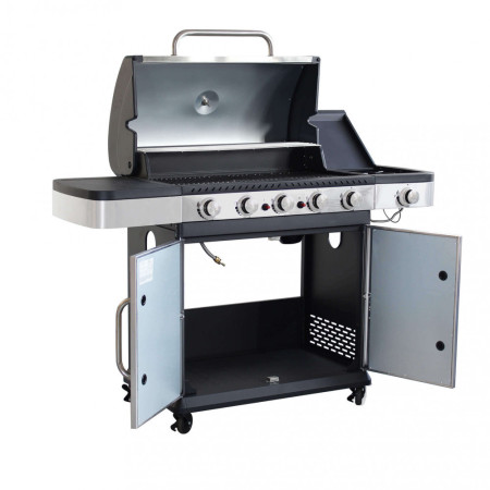 Barbecue a gas 6 bruciatori in acciaio