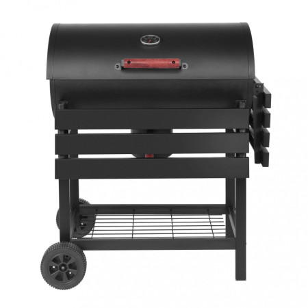 Barbecue a carbonella acciaio  nero giardino terrazzo