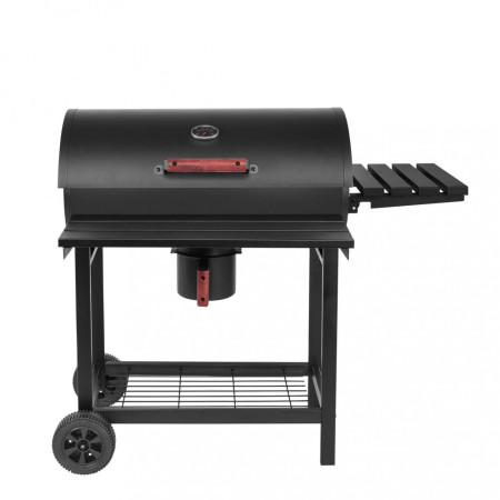 Barbecue a carbonella acciaio  nero giardino terrazzo