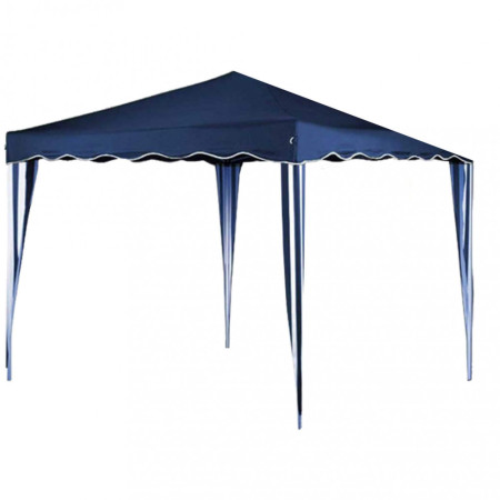 Gazebo pieghevole in metallo 3x3 blu con sacca