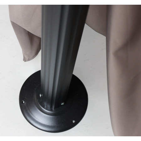 Gazebo in metallo 3x4 avorio e ecrù con tele zanzariere
