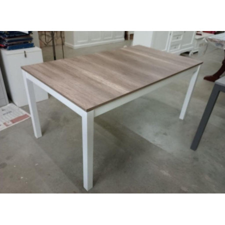 Tavolo da pranzo in legno apertura a libro 90x90x77 cm