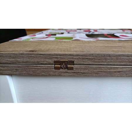 Tavolo da pranzo in legno apertura a libro 90x90x77 cm