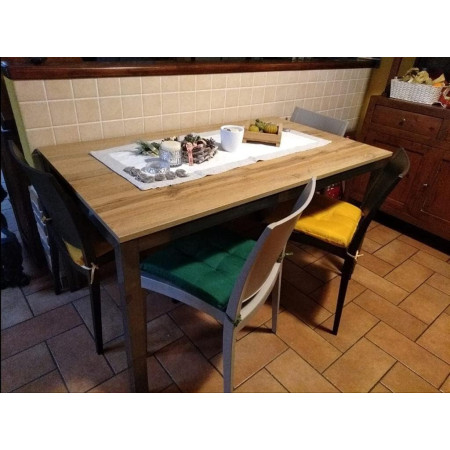 Tavolo da pranzo allungabile moderno 140x80x77 cm