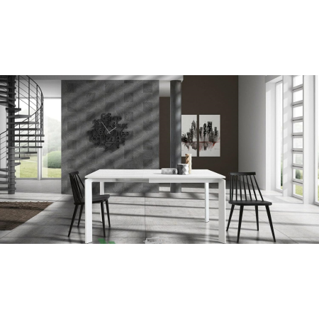 Tavolo da pranzo allungabile moderno  in legno  90x90x76 cm