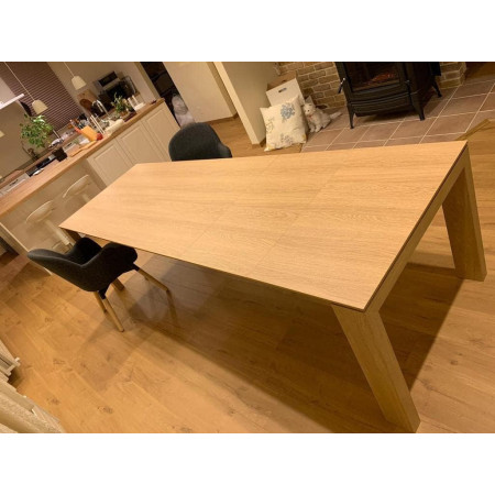 Tavolo moderno allungabile rovere naturale 180x90X77 cm