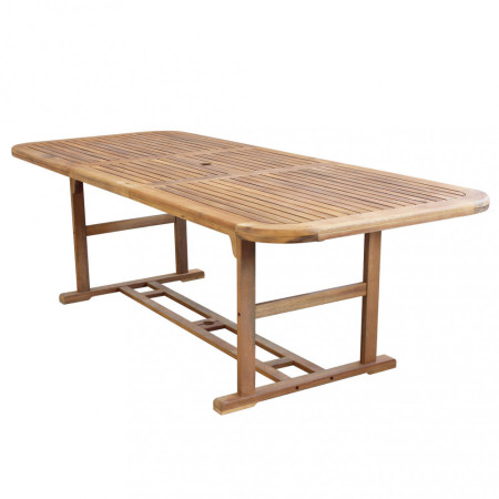Tavolo 180x100 rettangolare in legno allungabile da giardino esterno